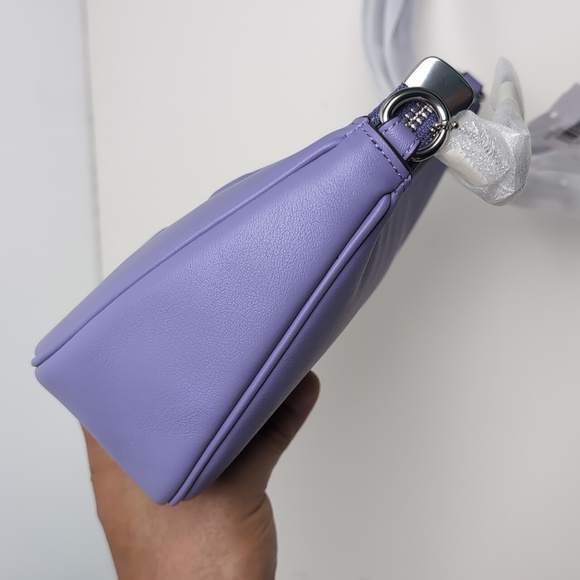 Coach CR099 Teri Shoulder leather Bag Silver/Light Violet (Frim Price) - Picture 10 of 16